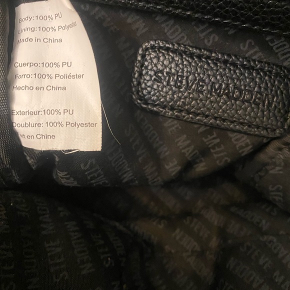 Steve Madden backpack black with silver studs. - Picture 10 of 10